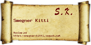 Smegner Kitti névjegykártya